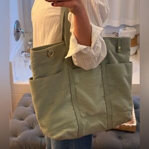 Sage green canvas Universal Threads tote bag